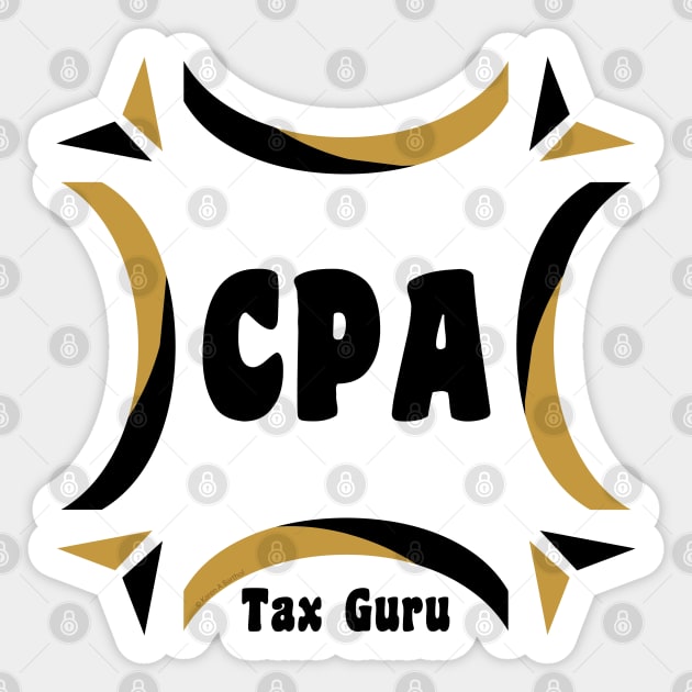 CPA Tax Guru Sticker by Barthol Graphics